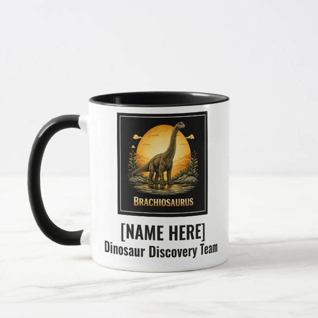 Brachiosaurus Dinosaur Prähistorischer Mond Tasse (Links)