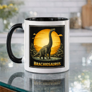 Brachiosaurus Dinosaur Prähistorischer Mond Tasse