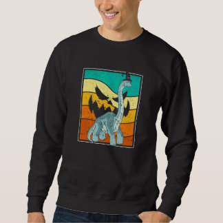 Brachiosaurus Hexenkürbis Halloween-Dinosaurier-Br Sweatshirt