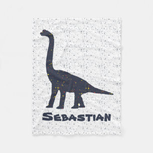 Brachiosaurus Individuelle Name Fleece Blanket, kl