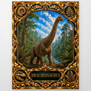 Brachiosaurus, Juwelen-Erbstück Kunst Postkarte