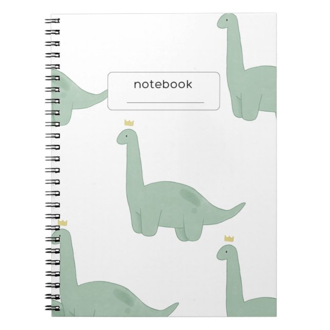 Brachiosaurus-Notebook Notizblock (Vorderseite)