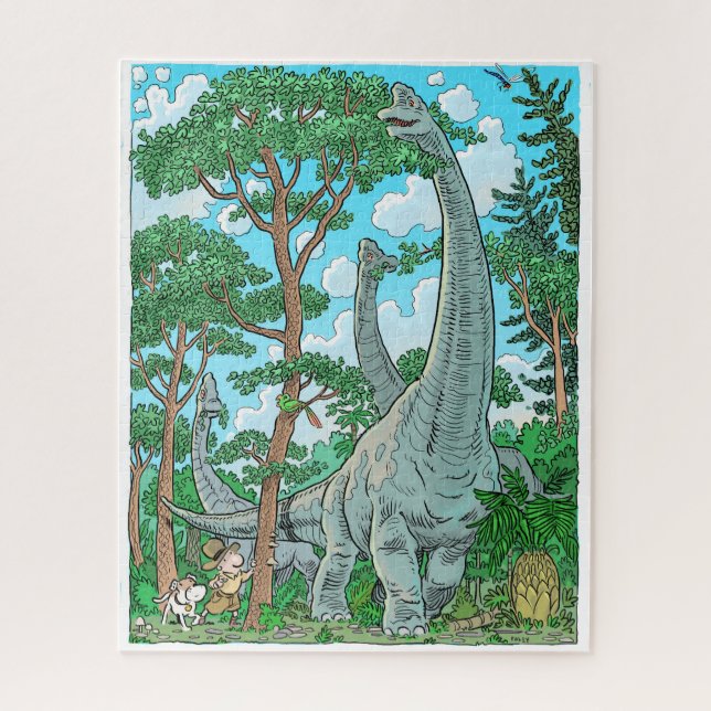 Brachiosaurus Puzzle (Vertikal)