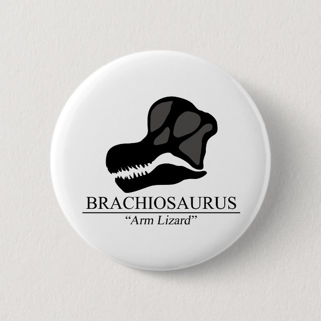 Brachiosaurus Skull Button (Vorderseite)