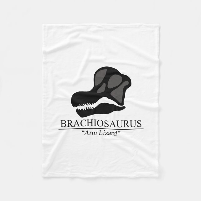 Brachiosaurus Skull Fleecedecke (Vorderseite)