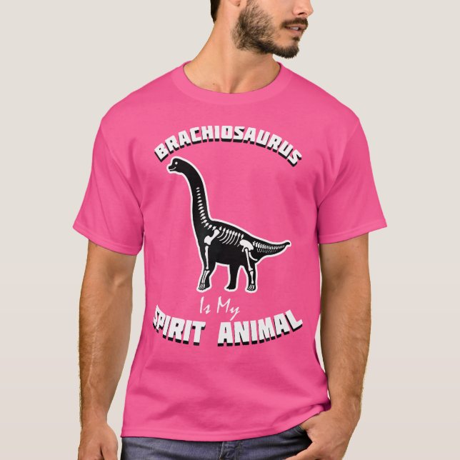 Brachiosaurus Spirit Animal Dinosaurier T-Shirt (Vorderseite)