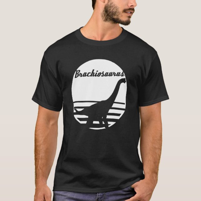 Brachiosaurus Sunset T-Shirt (Vorderseite)