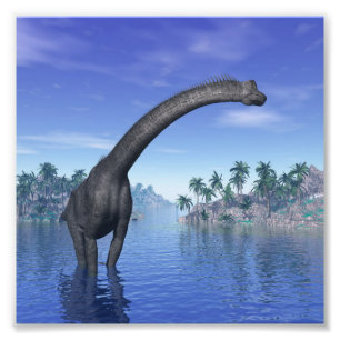 Brachiosaurusdinosaurier - 3D übertragen Fotodruck