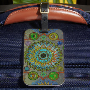Brachyuras symbolische Kunst der Mandala Gepäckanhänger