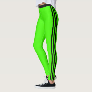 Brack Side Strip Neon Green Leggings Farbe