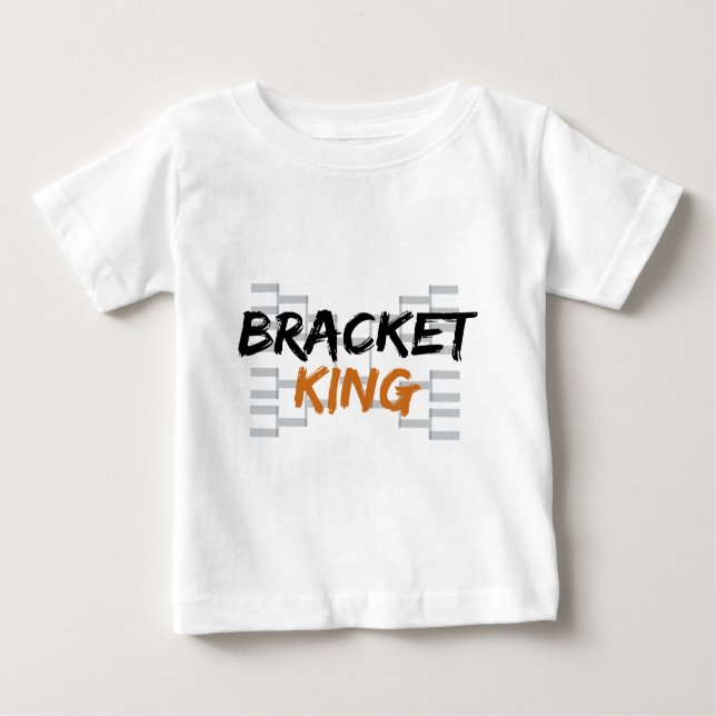Bracket King Uni Basketball Baby T-shirt (Vorderseite)