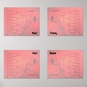 Bracket Turnament Quadranter Roter Pfeil Bilderwand Sets