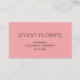 Brackets Light Lachs Rosa Hintergrund Visitenkarte