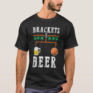 Brackets und Bier März Basketball Uni Tournam T-Shirt