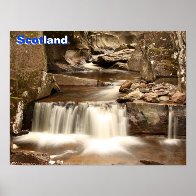 Bracklinn Falls, Perthshire, Schottland Poster (Vorne)