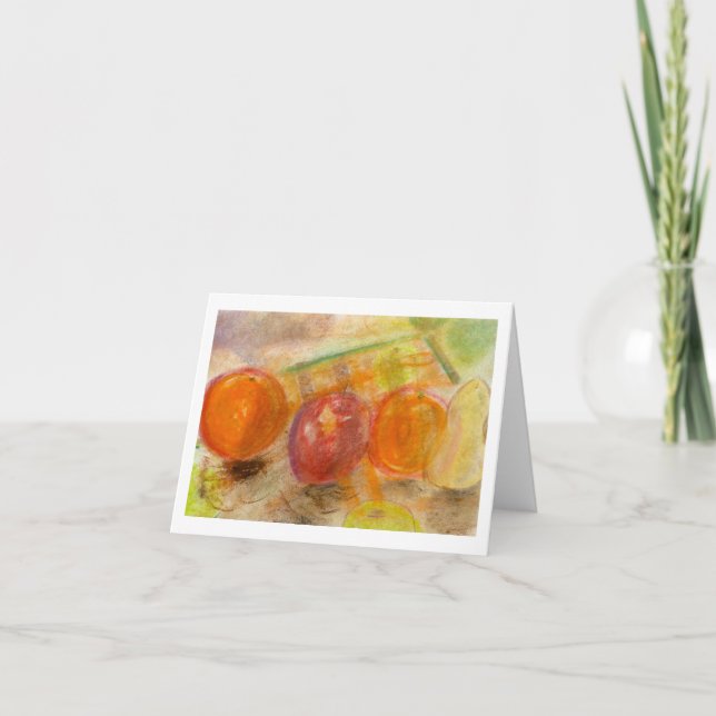 Brad Hines Fruit in Pastel Notecards Karte (Vorderseite)
