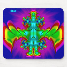 BRAD ~ Zany Hot Red, Green, Blue and Yellow ~