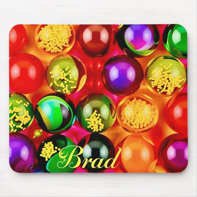 BRAD ~ Zany Marble Pattern ~ Mousepad (Vorne)