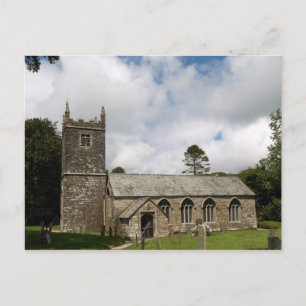 Braddock Church Cornwall England Postkarte