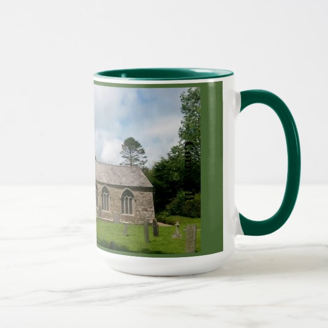 Braddock Kirche Cornwall England Tasse (Rechts)