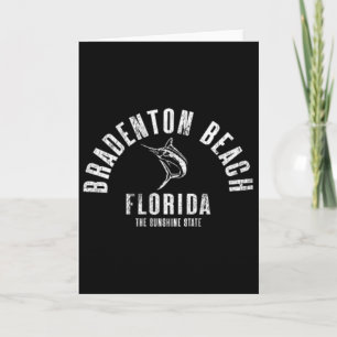 Bradenton Beach Florida Strand Fl Retro Vintage Fr Karte