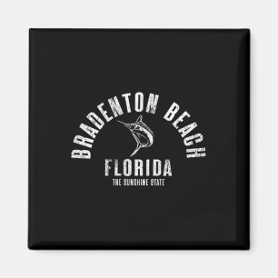 Bradenton Beach Florida Strand Fl Retro Vintage Fr Magnet
