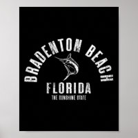 Bradenton Beach Florida Strand Fl Retro Vintage Vo
