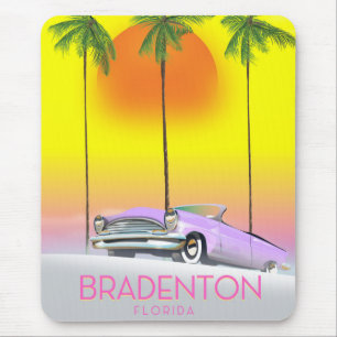 Bradenton Florida Classic Reiseplakat Mousepad