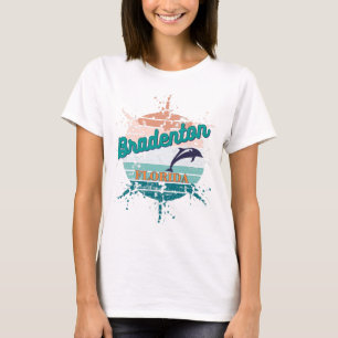 Bradenton Florida Retro Vintag explodierender Sonn T-Shirt