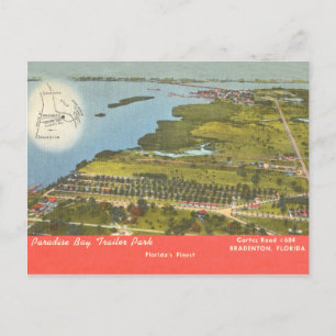 Bradenton Florida Vintag Paradise Trailer Park Postkarte