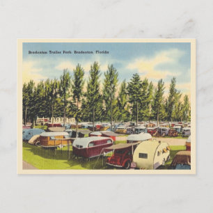 Bradenton Florida Vintager Anhängerpark Postkarte