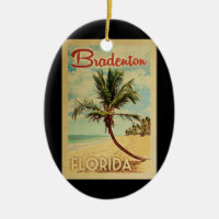 Bradenton Palm Tree Vintage Travel
