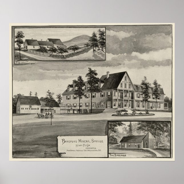 Bradford Mineral Springs Poster (Vorne)