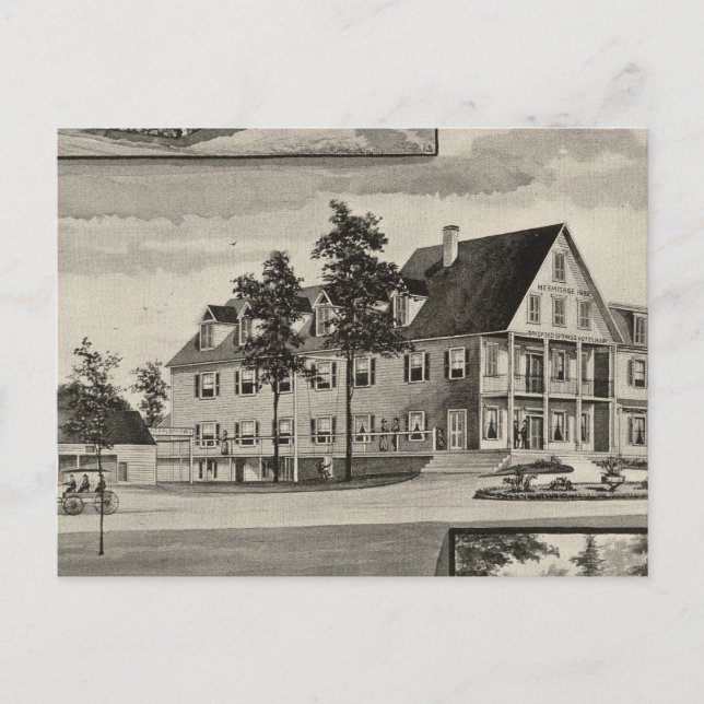 Bradford Mineral Springs Postkarte (Vorderseite)