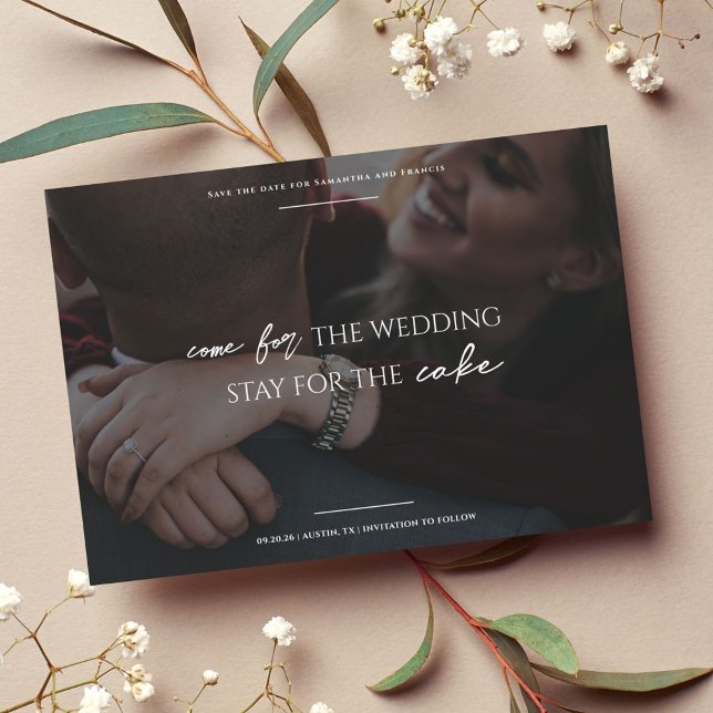 Bradford Modern Foto and Typografy Wedding Save The Date (Von Creator hochgeladen)