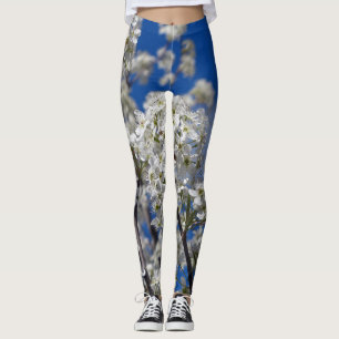 Bradford Pear Blooms Leggings