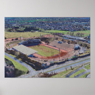 Bradford Rugby League, Odsal Stadium Coral Stand Poster
