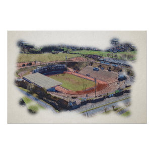 Bradford Rugby League, Odsal Stadium Coral Stand Poster