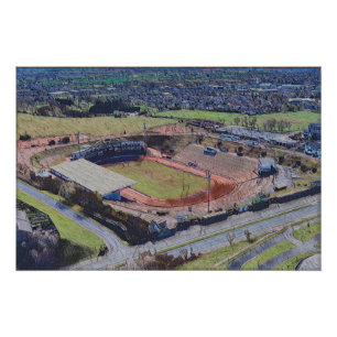 Bradford Rugby League, Odsal Stadium Coral Stand Poster