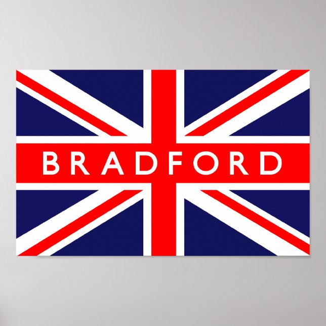 Bradford UK Flag Poster (Vorne)