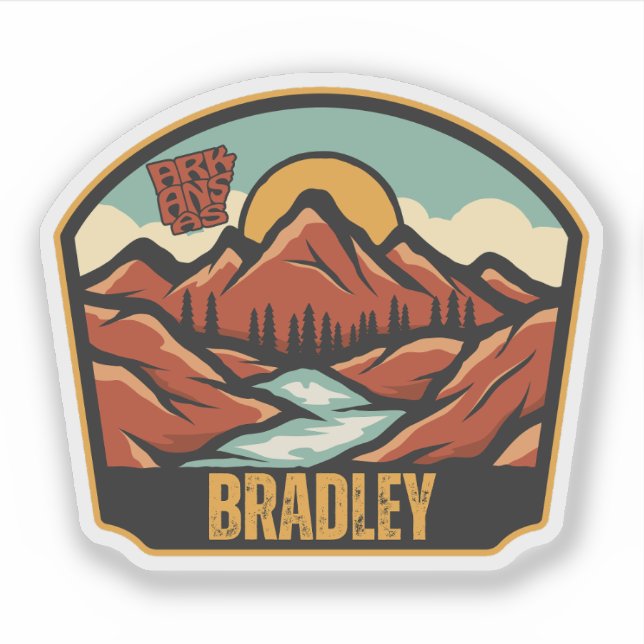 Bradley, Arkansas Aufkleber (Vorderseite)