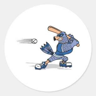 Bradley Blue Jay Runder Aufkleber