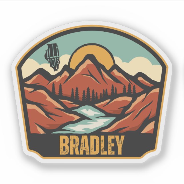 Bradley, Illinois Aufkleber (Vorderseite)