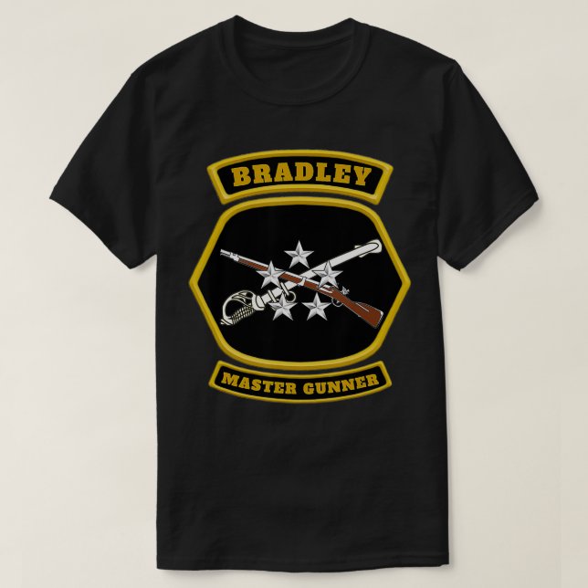 Bradley Master Gunner Emblem graphic  T-Shirt (Design vorne)