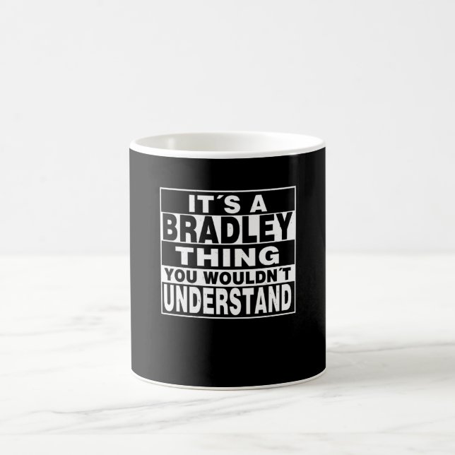 BRADLEY Nachname Personalisiertes Geschenk Kaffeetasse (Mittel)