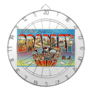 Bradley-Strand-New-Jersey NJ Vintage alte Dartscheibe