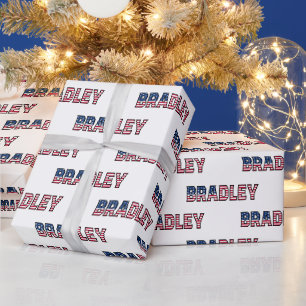 Bradley Vorname Name USA US Geschenkpapier Papier