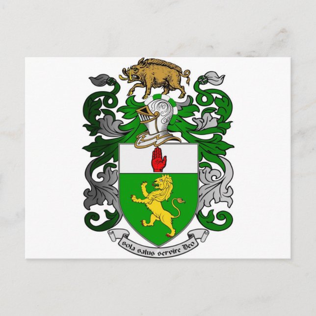BRADLEY-WAPPEN POSTKARTE (Vorderseite)