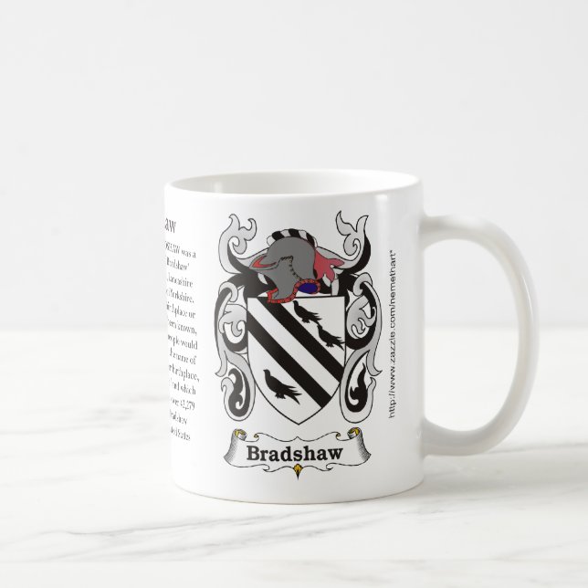 Bradshaw, der Ursprung, Bedeutung und das Wappen Tasse (Rechts)