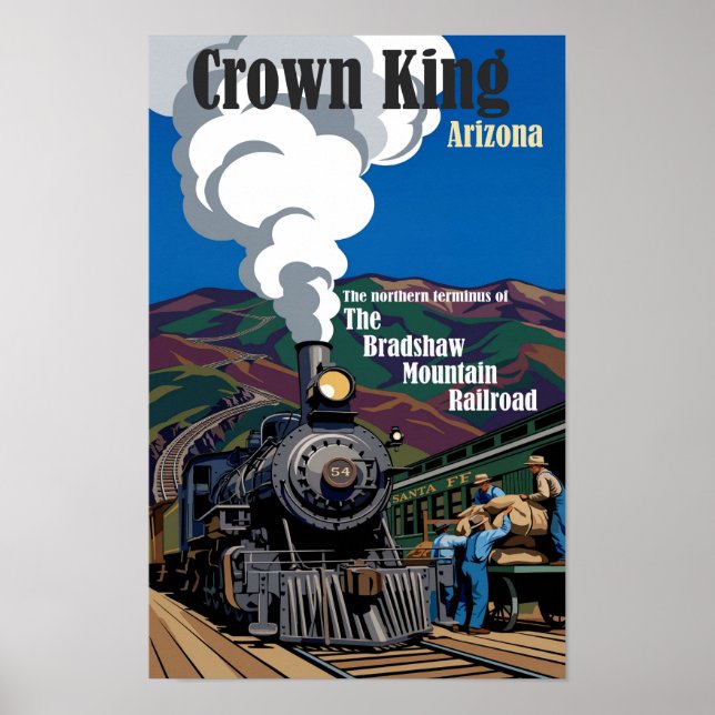 Bradshaw Mountain Railroad Kunstposter Poster (Vorne)